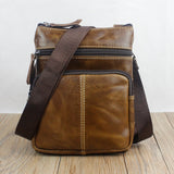 Messenger Bag Men's Shoulder Genuine Leather bags Flap Small male man Crossbody bags for men natural Leather bag