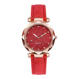 Ladies Women Watch fashion Korean Rhinestone Rose Gold Quartz  Female Leather Belt Watches reloj inteligente mujer Clock часы