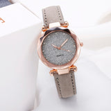 Ladies Women Watch fashion Korean Rhinestone Rose Gold Quartz  Female Leather Belt Watches reloj inteligente mujer Clock часы