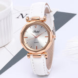 Ladies Women Watch fashion Korean Rhinestone Rose Gold Quartz  Female Leather Belt Watches reloj inteligente mujer Clock часы