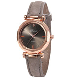 Ladies Women Watch fashion Korean Rhinestone Rose Gold Quartz  Female Leather Belt Watches reloj inteligente mujer Clock часы