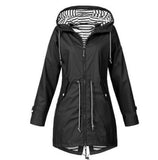 2020 spring and autumn Women's Solid Rain Jacket Outdoor Jackets Waterproof Hooded Raincoat Windproof free shipping