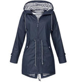2020 spring and autumn Women's Solid Rain Jacket Outdoor Jackets Waterproof Hooded Raincoat Windproof free shipping