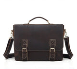 Genuine leather male handbags 15 inch laptop business shoulder crossbody bags