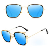 2020 Fashion Sunglasses Men Steampunk Square Brand punk Design Sun Glasses Oculos Retro male Eyewear