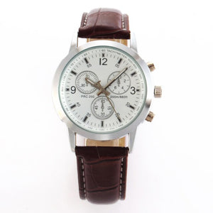 2020 Men Sport Watches Leather Band Quartz Watch Mens Watches No Brand Watch Best Gift relogio masculino Cheap Price Dropshiping