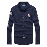 Embroidery faconnable shirt camisa masculina Business Men Long Sleeve Dress Shirts Cotton hombre eden park Social shirts Male