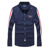 Embroidery faconnable shirt camisa masculina Business Men Long Sleeve Dress Shirts Cotton hombre eden park Social shirts Male