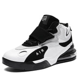 Men Winter Air-Cushion Boots Man Leather  Sneakers Men's  Sports Shoes for Running Hiking Training and Ball
