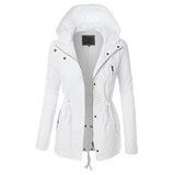Hot 2020 Spring Autumn Zipper Hooded Wear Outwear Loose Jacket Women Coat Windbreaker