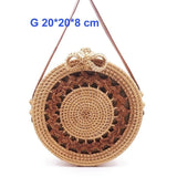 2020  Women Summer Rattan Bag Handmade Round Straw Bags  YY31