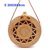 2020  Women Summer Rattan Bag Handmade Round Straw Bags  YY31