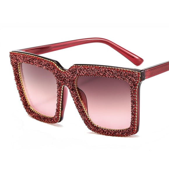 2020 New Style Fashionable Women's Glasses Rhinestone Whole Frame Crystal Sunglasses Metal Eyeglasses legs Glasses For Women