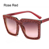 2020 New Style Fashionable Women's Glasses Rhinestone Whole Frame Crystal Sunglasses Metal Eyeglasses legs Glasses For Women