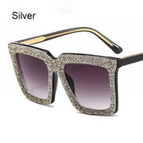 2020 New Style Fashionable Women's Glasses Rhinestone Whole Frame Crystal Sunglasses Metal Eyeglasses legs Glasses For Women