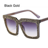 2020 New Style Fashionable Women's Glasses Rhinestone Whole Frame Crystal Sunglasses Metal Eyeglasses legs Glasses For Women