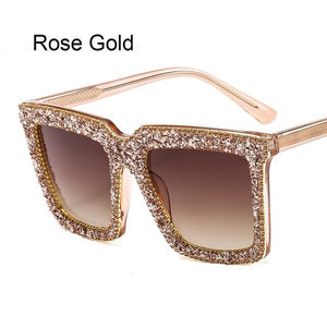 2020 New Style Fashionable Women's Glasses Rhinestone Whole Frame Crystal Sunglasses Metal Eyeglasses legs Glasses For Women