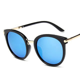 2020 New Sunglasses Women Driving Mirrors vintage For Women Reflective flat lens Sun Glasses Female oculos UV400
