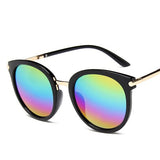 2020 New Sunglasses Women Driving Mirrors vintage For Women Reflective flat lens Sun Glasses Female oculos UV400