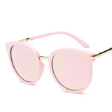 2020 New Sunglasses Women Driving Mirrors vintage For Women Reflective flat lens Sun Glasses Female oculos UV400