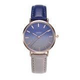 Women's Watch Personality Fashion Gradient Leather Ladies Quartz Watch 2020 New Two-color Stitching Watch Relojes Drop Shipping