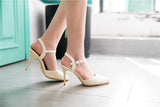 Big Size Women's Sandals 9cm AM270 New Colors High Heels Pumps Shoes For Women PU and Patent Leather Wedding Shoes 165
