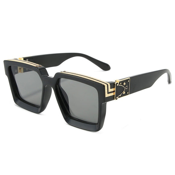 2020 Classic Oversized Men Sunglasses Luxury Brand Women Sun Glasses Square retro Oculos de sol Male UV400 Mirror Eyewear