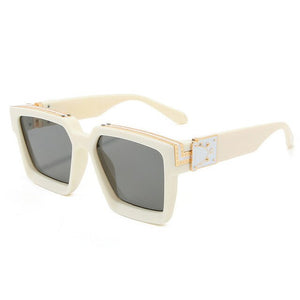 2020 Classic Oversized Men Sunglasses Luxury Brand Women Sun Glasses Square retro Oculos de sol Male UV400 Mirror Eyewear