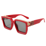 2020 Classic Oversized Men Sunglasses Luxury Brand Women Sun Glasses Square retro Oculos de sol Male UV400 Mirror Eyewear