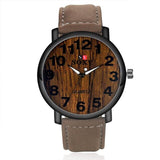 2020 Fashion Men's Watch Clock Man Mens Watches Top Brand Luxury SOXY Leather Quartz Watch Wooden Designer Time reloj hombre