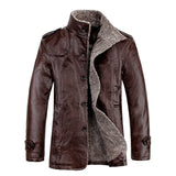 New 2019 Mens Leather Jackets Classic Motorcycle Bike Cowboy Jacket Male Velvet Casual Coats Warm Brand Clothing Plus Size 8XL