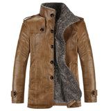 New 2019 Mens Leather Jackets Classic Motorcycle Bike Cowboy Jacket Male Velvet Casual Coats Warm Brand Clothing Plus Size 8XL