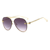 2020 Ladies Brand Diamond Pilot Sunglasses Women Luxury Personality Sun Glasses Designer Eyewear Shades UV400 Gradient Oculos