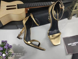 Kmeioo Genuine leather Luxury brands soft comfortable lady sexy thin heels top quality lady buckles High Heels sandals 10cm 8cm