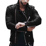 Men's  Autumm Motorcycle Leather Jacket Winter Men's Fashion Casual Hooded Imitation Jacket Men's Warm Leather Jacket