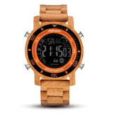 Shifenmei Watches Men 2020 Military Watch LED Digital Wooden Sports Watches Outdoor Male Alarm Clock Wood Wristwatch Male