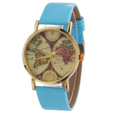 2020 Real Watches Korean Version Fashion Map Design Bracelet List Manufacturers Direct Sales Of Simple Wholesale