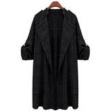 Plus Size 5XL  Autumn Women's Thin Jacket 2020 Fashion Loose Large Size Casual Long Cardigan Coats Female Windbreaker
