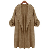 Plus Size 5XL  Autumn Women's Thin Jacket 2020 Fashion Loose Large Size Casual Long Cardigan Coats Female Windbreaker