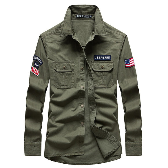 Spring Autumn Shirt Men Pure Cotton Long Sleeves Shirt Men's Casual Shirts Fashion Breathable Tops Men's Clothing Camisa Hombre