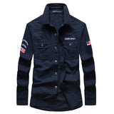 Spring Autumn Shirt Men Pure Cotton Long Sleeves Shirt Men's Casual Shirts Fashion Breathable Tops Men's Clothing Camisa Hombre