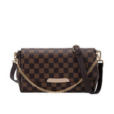 2020  European and American Fashion Luxury Women's Bag Chain Plaid Design Women Shoulder Bag High Quality Pu Messenger Bag