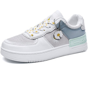 Brand Woman Leather Flats Shoes High Quality Fashion Sneakers Thick Sole Zapatos Mujer Female Walking Shoes Womens Ladies Shoes