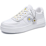 Brand Woman Leather Flats Shoes High Quality Fashion Sneakers Thick Sole Zapatos Mujer Female Walking Shoes Womens Ladies Shoes