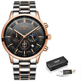 Reloj Hombre 2020 New Watch Men LIGE Fashion Sport Quartz Clock Mens Watches Top Brand Luxury Business Waterproof Wirstwatch+Box
