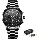 Reloj Hombre 2020 New Watch Men LIGE Fashion Sport Quartz Clock Mens Watches Top Brand Luxury Business Waterproof Wirstwatch+Box