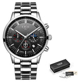 Reloj Hombre 2020 New Watch Men LIGE Fashion Sport Quartz Clock Mens Watches Top Brand Luxury Business Waterproof Wirstwatch+Box
