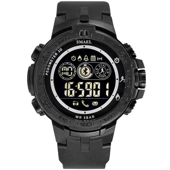 2020 New SMAEL Mens Digital Watches Bluetooth Smart Watch 50M Waterproof Men Sports Watches erkek kol saati uhren montre homme