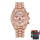 CURDDE Famous Luxury Brand Watches Mens Fashion Date Steel Gold Diamond Business Gifts Quartz Watch Relogio Masculino Ouro 2020