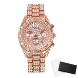 CURDDE Famous Luxury Brand Watches Mens Fashion Date Steel Gold Diamond Business Gifts Quartz Watch Relogio Masculino Ouro 2020